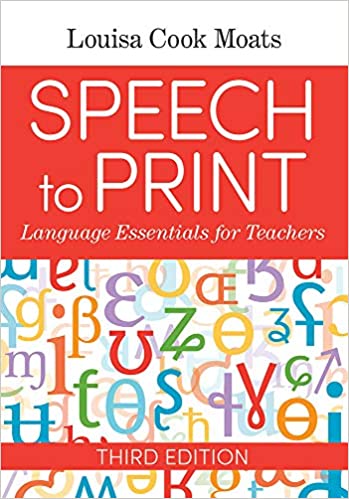Book cover for Speech to Print: Language Essentials for Teachers